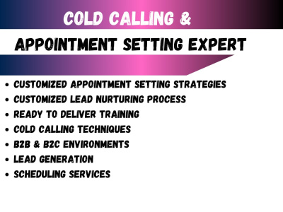 A customized Cold Calling strategy and leads