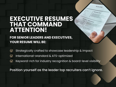 Executive Resume according to current standards