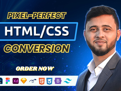 PSD Adobe XD FIGMA to Website Responsive HTML/CSS, ReactJS & TailwindCSS