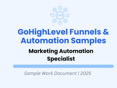 High-Converting Sales Funnels & Marketing Automation in GoHighLevel