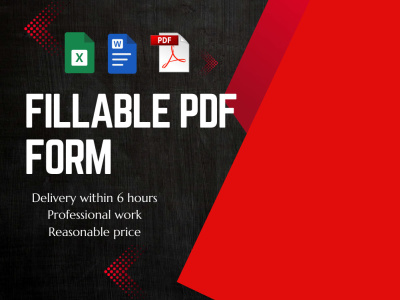 A fillable PDF form