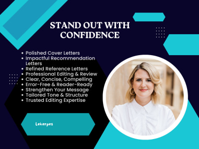 Editing & Review for Cover Letter, Reference Letter & Recommendation Letter