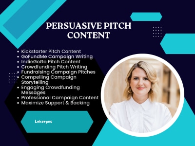 Pitch Content for Kickstarter, GoFundMe, Crowdfunding & IndieGoGo Campaigns