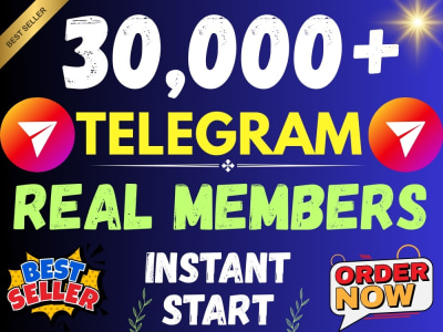 30000 Telegram members for your channel or group