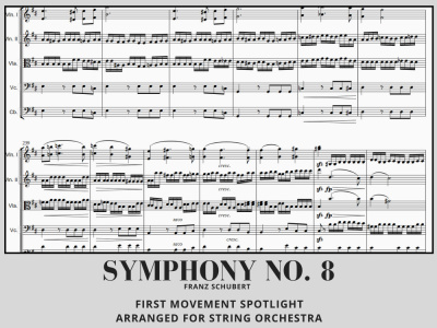 A music arrangement from the original to solo, chamber, or orchetra