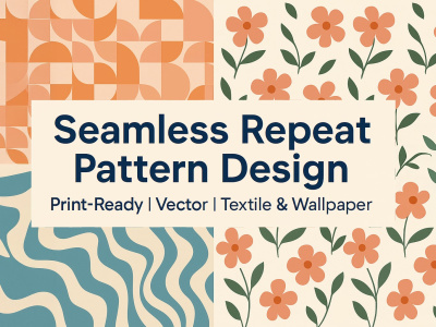 Seamless Repeat Pattern Designer — Print-Ready Vector & Repeat Tiles