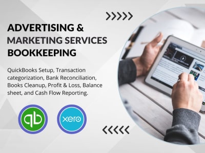 A Bookkeeper for Advertising & Marketing Service Company in QuickBooks