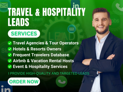 Travel & Hospitality Lead Generation | Targeted B2B Leads & Prospect Lists