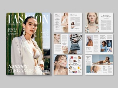 Magazine design, Digital publication, Newsletter design, Magazine layout