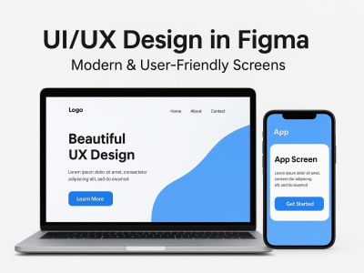Fluent UI/UX designs made in figma according to your will. | Upwork