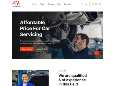 A responsive website using HTML, TailwindCSS, react & node with clean ...