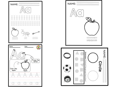 TPT Product worksheet Designs for Early Childhood Education