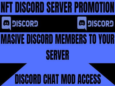 Discord advertising , discord promotion , discord server promotion