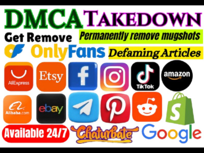 DMCA Takedown Expert | remove negative links, pirated content, leaked Data