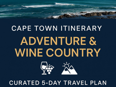A curated 5-day Cape Town itinerary for adventure and wine country