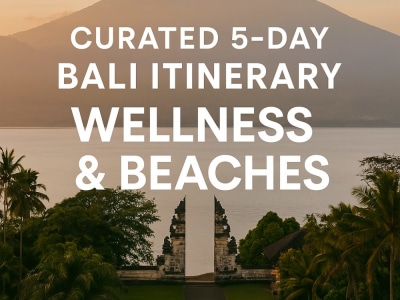 A curated 5-day Bali itinerary for wellness and beaches