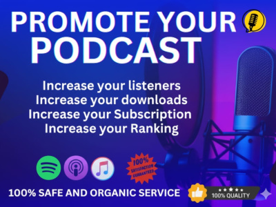 Promote your apple and spotify podcast to increase audience