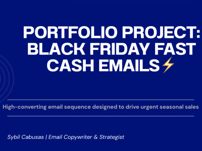 Black Friday Email Sequence | 3–5 Fast-Cash Emails in 48 Hours.