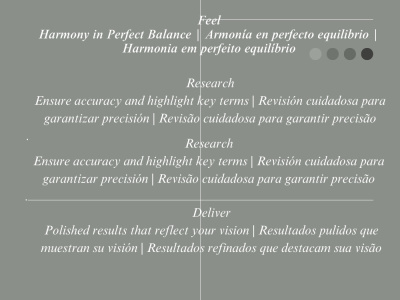 Translation Services (English > Spanish > Portuguese