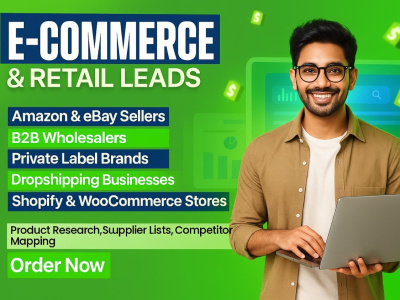 Online Retail Niche Leads - Ecommerce, Amazon, eBay, Shopify Sellers Leads
