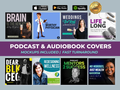 Premium podcast and audiobook covers