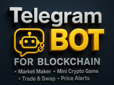 Telegram bot for blockchain, trader bot, alert bot, game bot, mini app