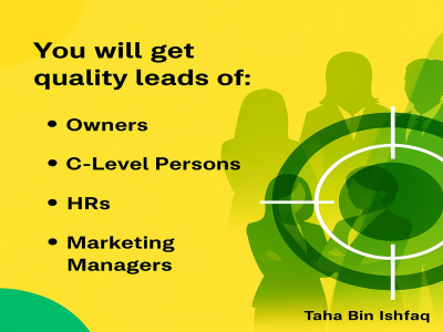 Owners, C-Level Persons, HR Leads (Lead Generation-Data Entry-SDR-VA)