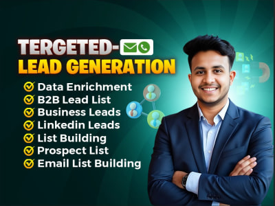 Targeted b2b lead generation, email list building, data enrichment