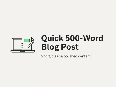 Well-researched Blog & Article Writing – Clear, Concise, and Engaging ✨