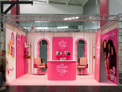 Excellent booth & architectural visualization in 3ds max