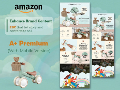 High converting Amazon A+ Premium (EBC) with Mobile version