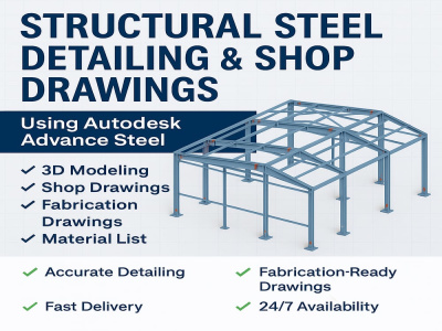 Structural Steel Modelling, Detailing & Shop Drawings for Fabrication