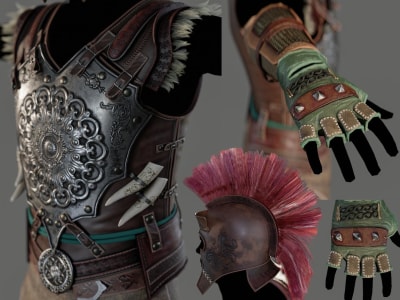 Low poly 3d Character for Game art in Unity3d/ Unreal engine 5