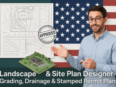 Landscape & Site Plan Design Grading, Drainage & Stamped Permit Plans