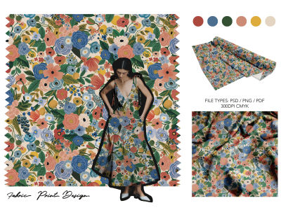 Seamless pattern design | Textile print