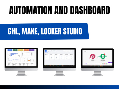 GHL gohighlevel automation dashboard pipeline setup make.com looker studio