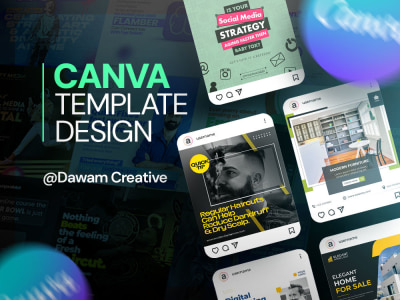 Editable creative Canva Template design