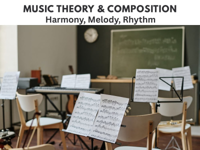 Full music lessons on music theory, Composition, production, transcription