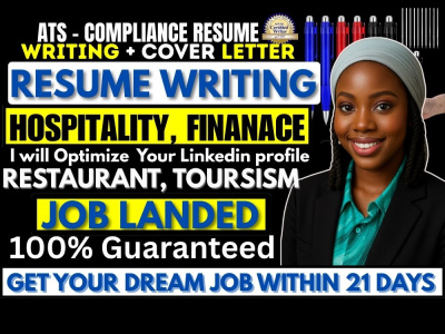 A restaurant, hospitality, hotelier, tourism, finance role resume writing