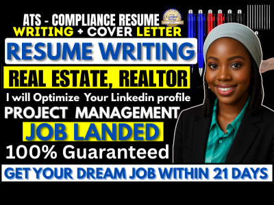 A real estate resume, investment resume, project management resume and CV