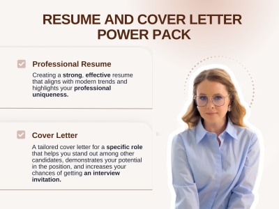 A professional Resume and 1 Cover Letter