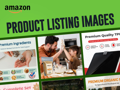 Amazon product listing images (main, infographic & lifestyle)