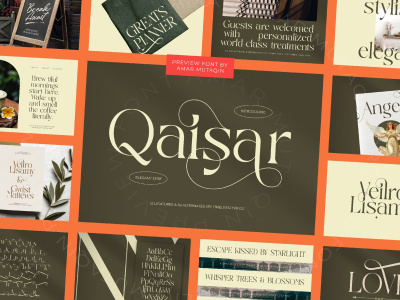 A fantastic professional Typography Preview of your font