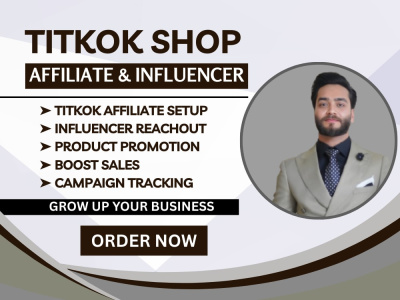 TikTok Shop Create Affiliates, Influencer marketing campaign