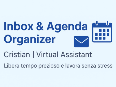 Remote Virtual Assistant - Email Management, Calendar, Custom Reports.