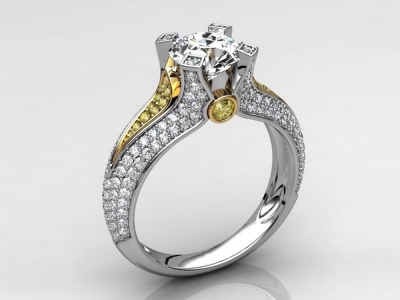 3d model of jewelry piece ready for production