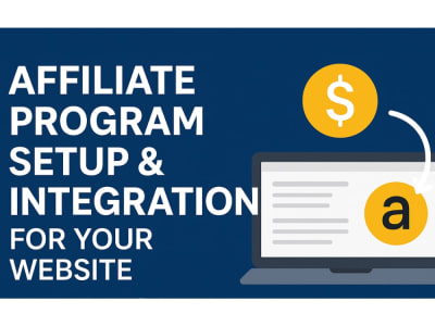 Affiliate program setup and Integration for your website
