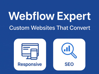 Custom Webflow website that is responsive, SEO-friendly, and easy to manage