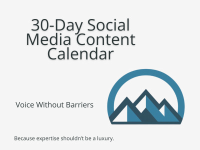 30-Day Social Media Content Calendar with Voice Guide