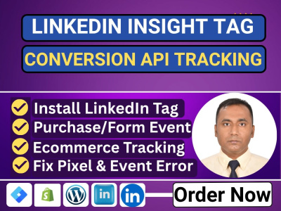 LinkedIn conversion tracking and Insight tag setup by Google Tag Manager